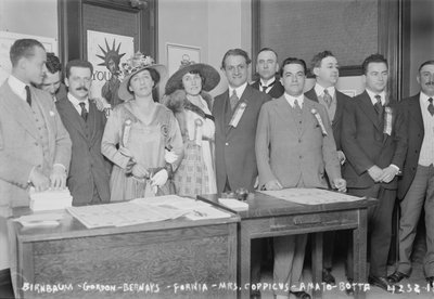 Opera Singers and Musicians Opening the Operatic Liberty Loan Offices at Aeolian Hall, New York City, 1917 by George Grantham Bain
